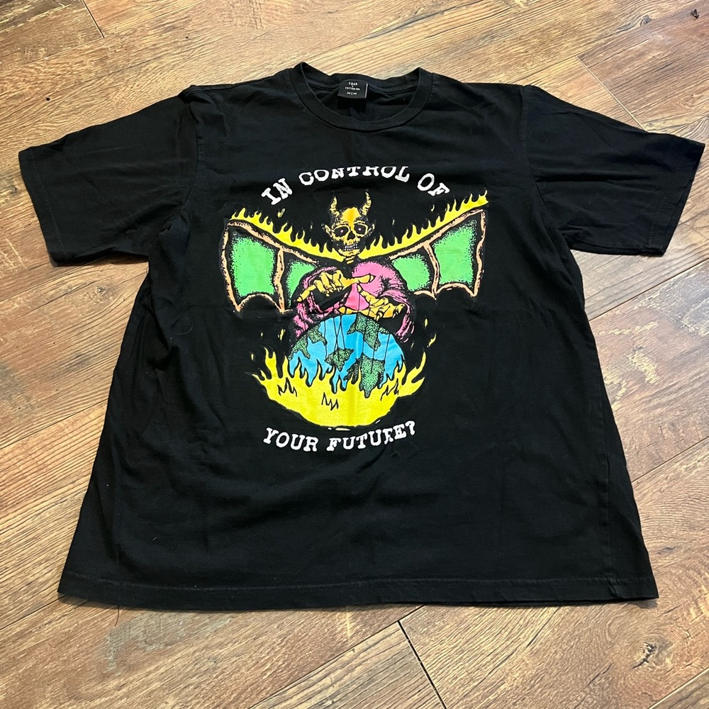 Cotton On Black Graphic Kids Tee